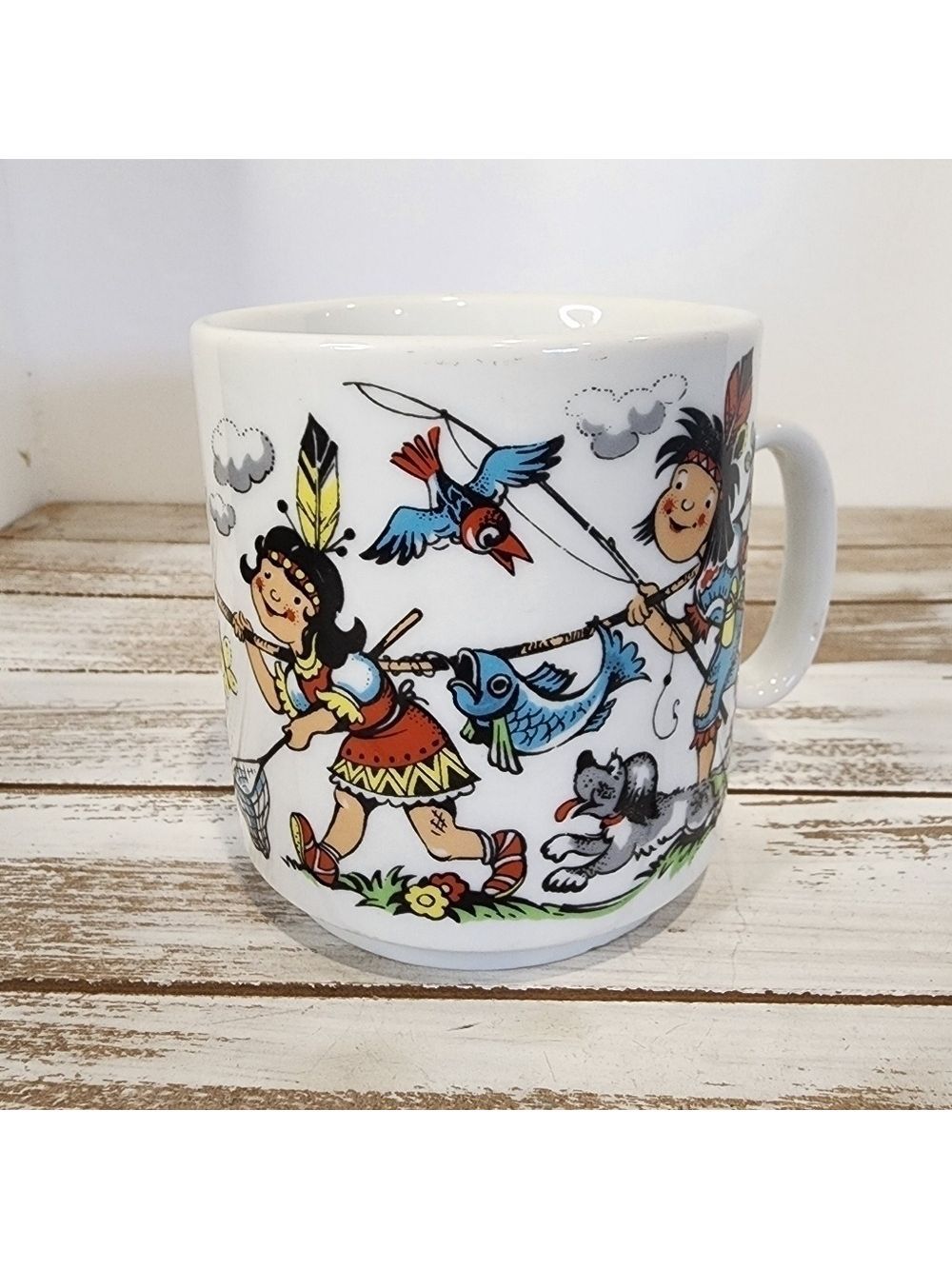 Vintage West Germany Indian porcelain coffee tea mug